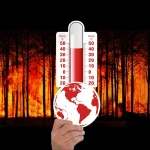 Thermometer symbolizing rising climate risks linked to tokenized disaster recovery bonds